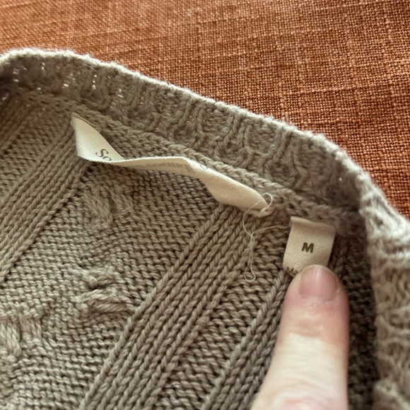 Soft Surroundings Taupe Knit Sweater - Medium - Picture 3 of 7